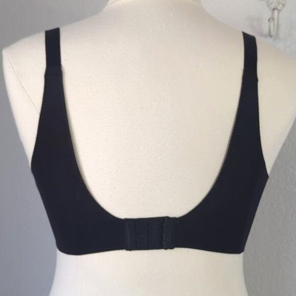 Soma 38DD Bra Black Vanishing Back Full Coverage Underwire Lace Overlay - Picture 3 of 4